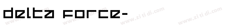 Delta Force字体转换